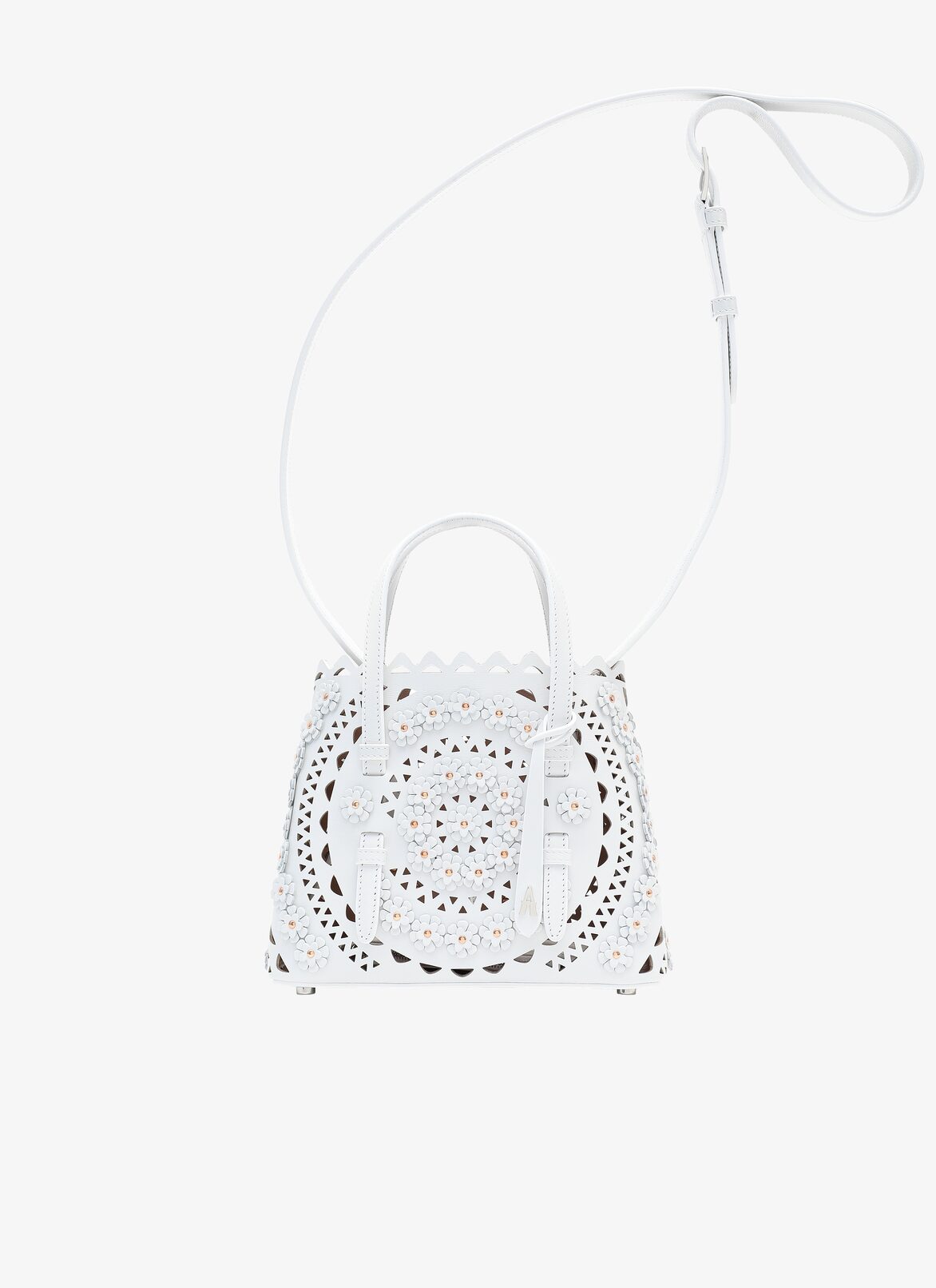 Mina 20 Tote Bag ALAÏA WHITE MINA 20 TOTE BAG
